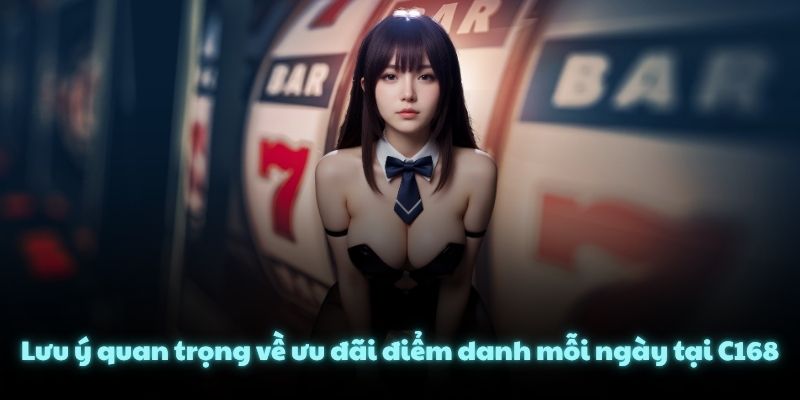 Lưu ý quan trọng về ưu đãi điểm danh mỗi ngày tại C168